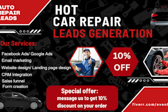 car repair leads auto repair leads car repair website car dealership website