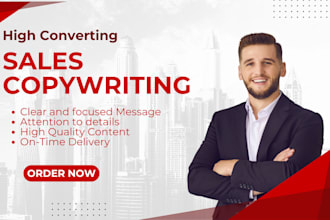 be copywriting your sales copy, landing page, facebook ad, and sales funnel