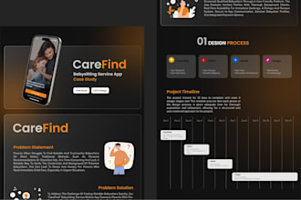 design UI UX case study for your projects in figma