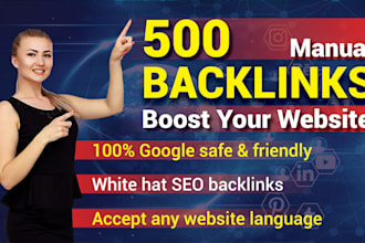 get 500 high quality mix seo backlinks package for rank no 1