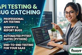 do professional API testing, bug catching and write automated pytest suites