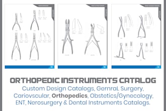 design a catalog of orthopedic instruments for brand