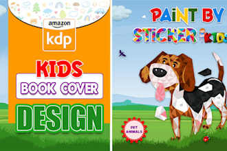 create an easy kids activity book design for amazon KDP