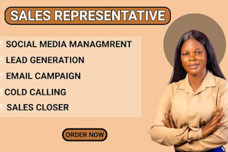 be a commission based online sales representative leads generation sales closer