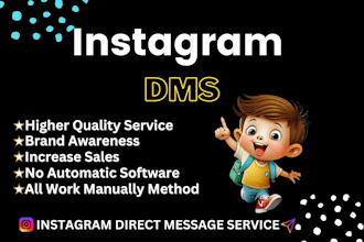 do instagram, linkedin and twitter dms service to targeted people