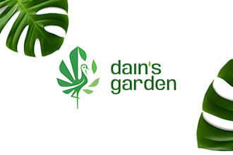 create gardening logo and brand design for your garden