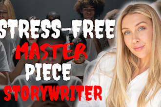 ghostwrite your horror, thriller or mystery horror novel, write romance ebook