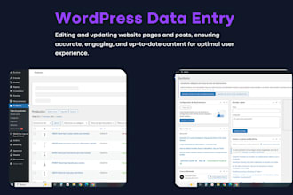 do wordpress and shopify data entry