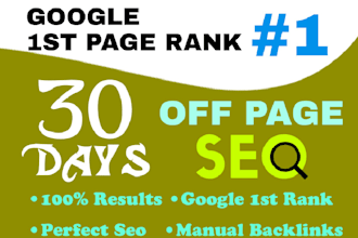 rank your website on google, 30 days off page seo dofollow backlinks service