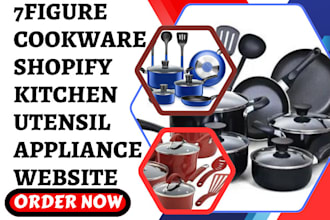 design cookware shopify kitchen utensil store kitchen gadget appliances website