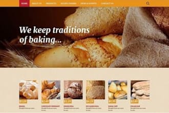 build cake ecommerce website bakery website cake shopify desert cookies website