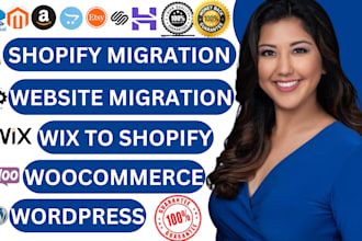 migrate clone fix setup do shopify to wordpress wix squarespace godaddy website