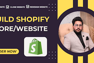 build shopify store or dropshipping ecommerce store