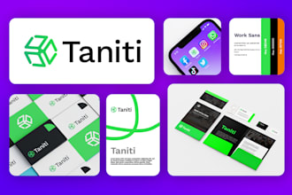 design a business logo and corporate brand style guideline design