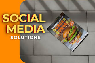 design restaurant and food menu, poster, flyer and brochure