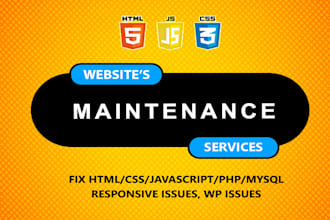build, rebuild, or fix your website as a front end developer