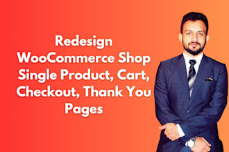redesign woocommerce product, cart, checkout, thank you page