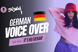 be your authentic, german voice over