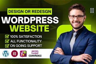 build wordpress website design, redesign or revamp wordpress website