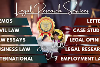 help with legal research, business law, law essays and memos