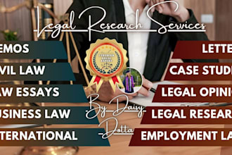 conduct legal research and draft comprehensive memos