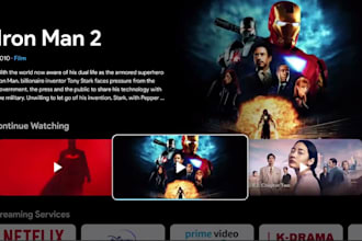 build iptv app, smart tv app, vod app, p2p iptv, ott platform with subscription