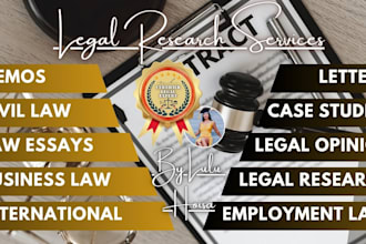 conduct legal research and draft comprehensive memos