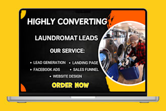 generate laundromat leads self service laundry website coin laundry leads