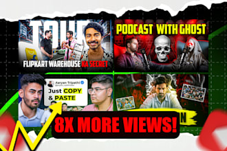 design catchy youtube thumbnail