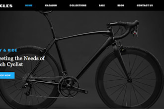 design bicycle shopify electric bike store cruiser scooter store sport website
