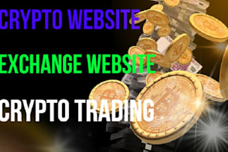 develop crypto websites, exchange website, crypto exchange