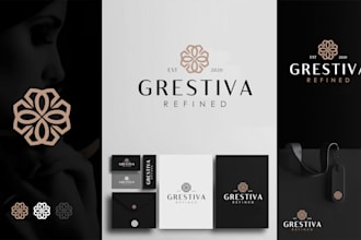 do highly modern minimalist luxury business logo design