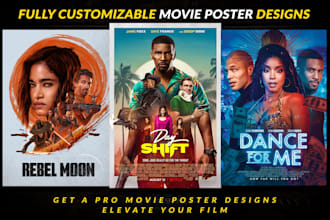design movie poster or event poster film poster