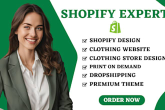 setup shopify clothing website store design shopify clothing brand website