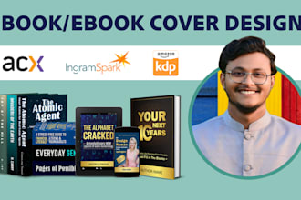 do a minimalist and original book cover design and ebook cover design