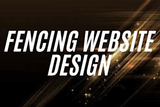 do professional fencing website design