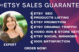 do etsy promotion for etsy traffic and etsy sales guarantee