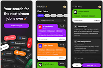 develop job board app, job portal app, job listing app, recruitment website app