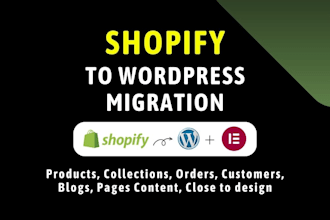 migrate shopify to woocommerce,wix to wordpress,wix to shopify,shopify migration