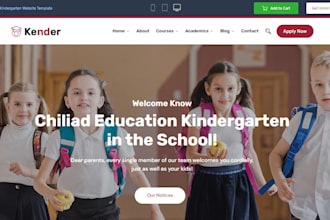 design professional lms website education website elearning school website