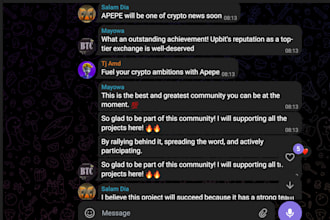 active telegram chatters, web3 hyper, discord chatters, fomo with 40 chatters