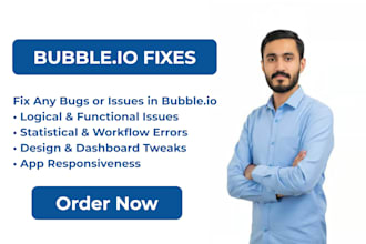 solve bugs and fixes in your bubble io web or app