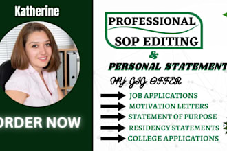 edit your medical school or eras, residency personal statement in 24 hours