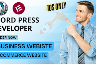 design, build  business website and services website or wordpress website