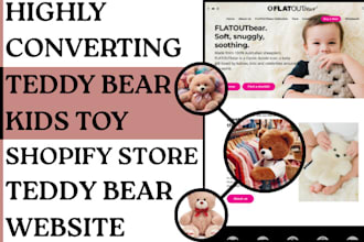 design fast selling teddy bear shopify store teddy bear store teddy bear website