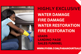 generate water damage restoration leads fire damage leads water mitigation leads