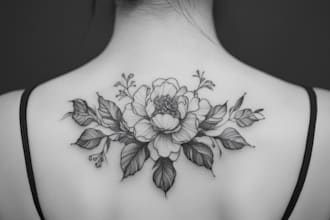 design a tattoo in black and white or in color