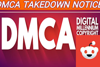 takedown defamation,harassing pirated content from reddit by legal law