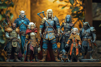 draw a beautiful dnd party for you