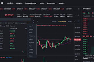 develop a perpetual dex, p2p cex, blockchain like binance